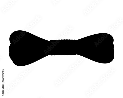 Elegant black bow tie silhouette adds a touch of sophistication and style