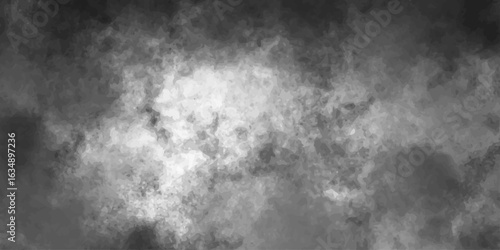An old, black-and-white grunge wall with a dark, cloudy sky and a smoky texture. night, sky, cloud, clouds, storm, backgrounds, nature, blue, motion, moon, steam, explosion, cloudscape.