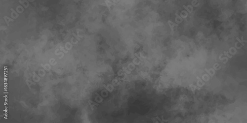 Dark and stormy clouds drift slowly across a grunge-textured black and white paper background