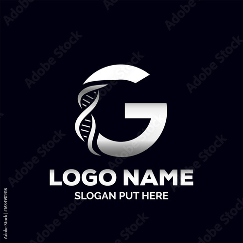 G letter Letter Genetic DNA logo