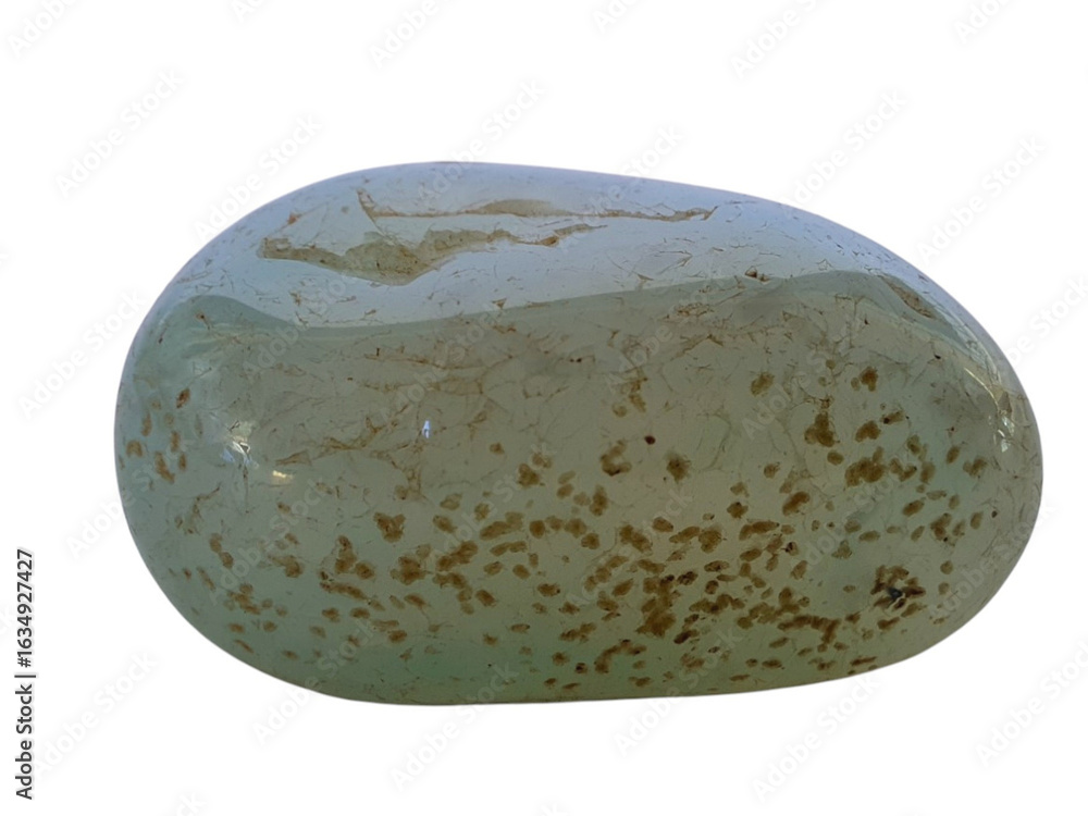 Obraz premium Moss Agate on a white background
