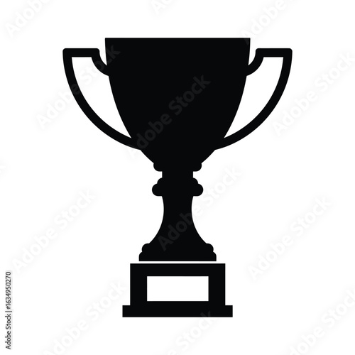digital colorful vibrant crisp clean stylish elegant modern detailed professional high quality Award Trophy Silhouette