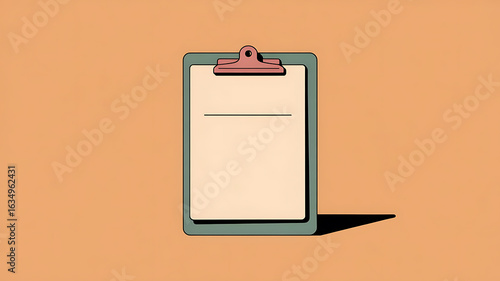 Empty clipboard, ready for notes.
