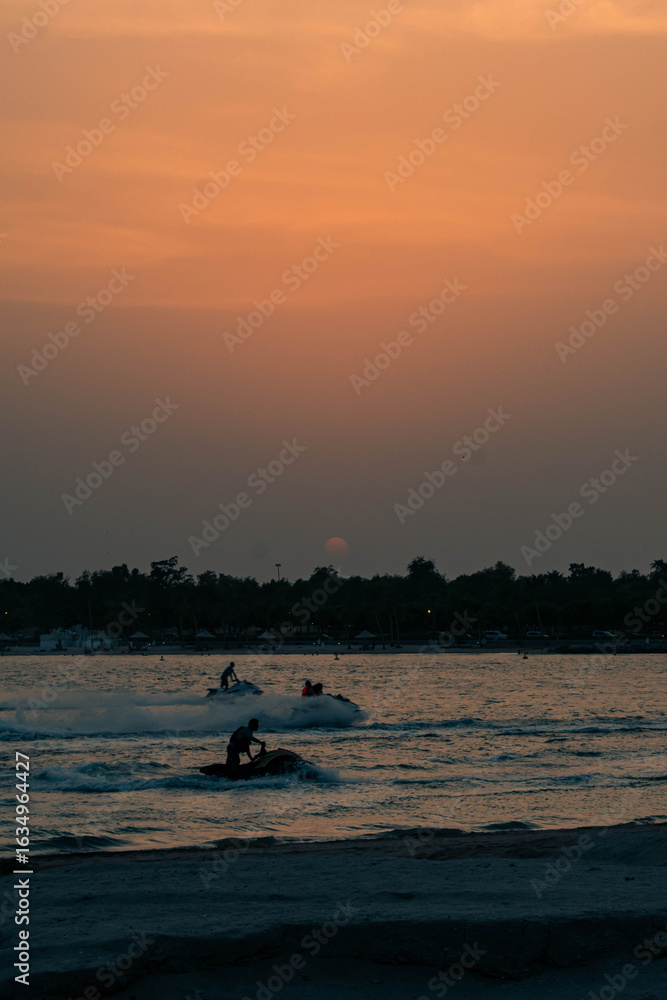 Fototapeta premium sunset on the sea