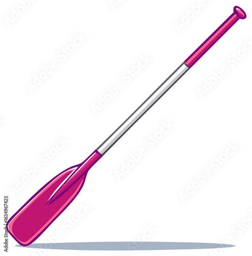 Vivid Magenta Kayak Paddle Design for Boating Sports Recreation Watersport