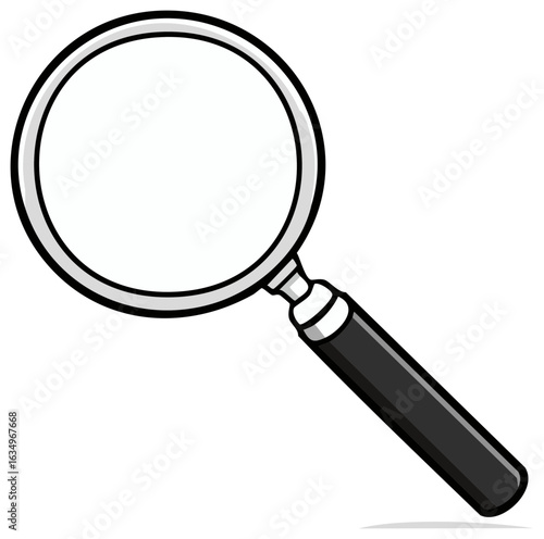 Magnifying Glass Illustration Tool for Zoom, Exploration, Investigation and Discovery