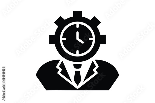 time management vector icon
