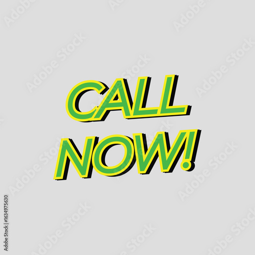 Call Now Badge Vector Button Design for Marketing Promotion.