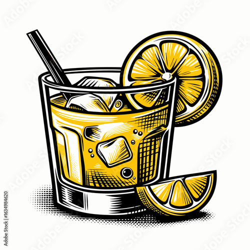 Classic Whiskey Sour Cocktail