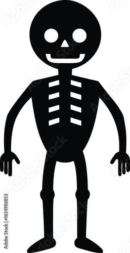 skeleton with a skull
