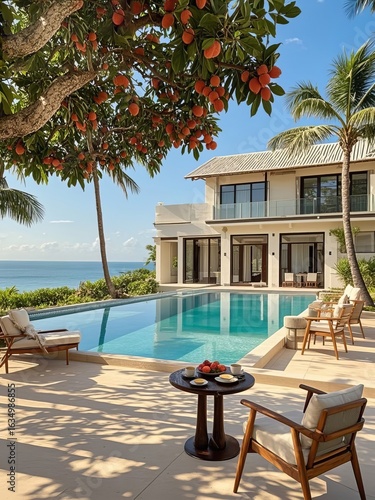 swimming pool in hotel resort