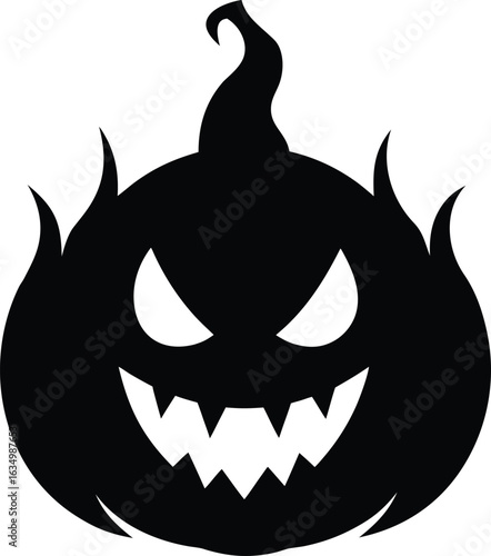 halloween pumpkin head