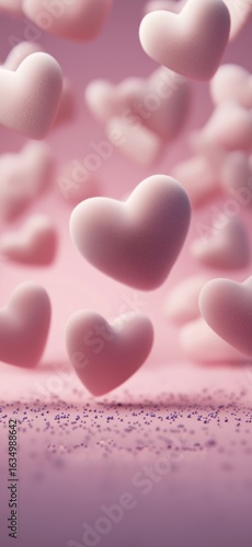 pink heart  on backgrounds 
