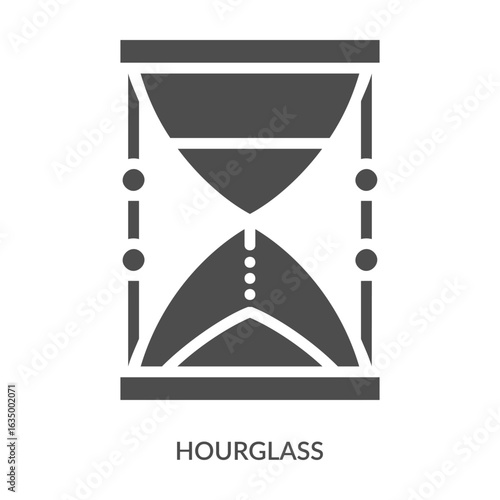 Hourglass Icon Line Style. Design Vector Illustration