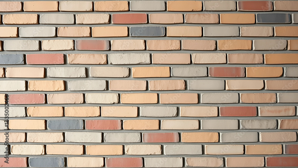 Obraz premium Brick wall background, multicolored brick wall background