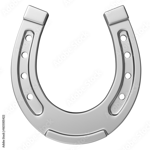 Steel Horseshoe isolated on transparent background