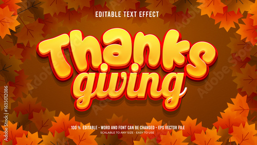 thanks giving editable text effect