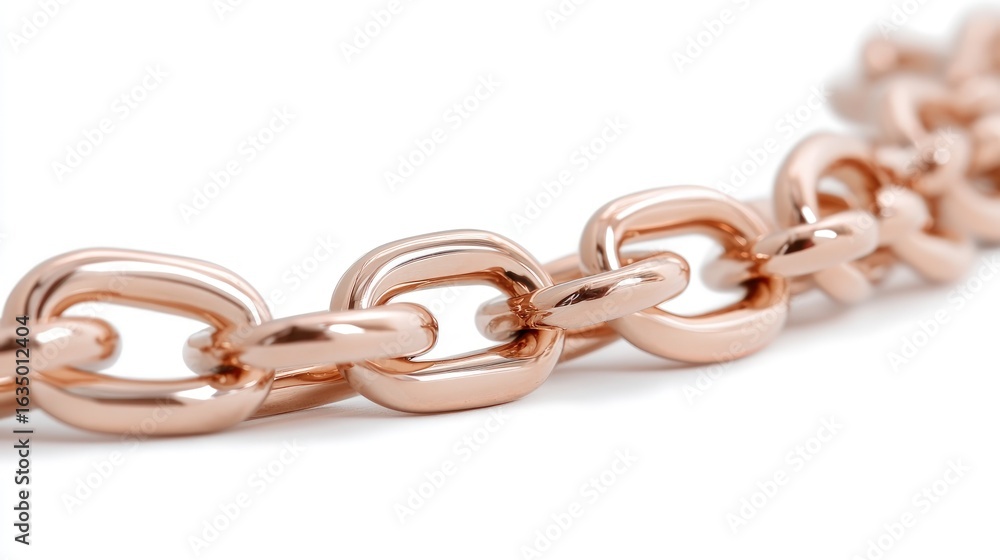 Obraz premium Metal chain links structure pattern interlock background