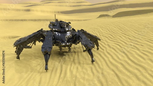 戦闘ロボット　3DCGレンダリング
