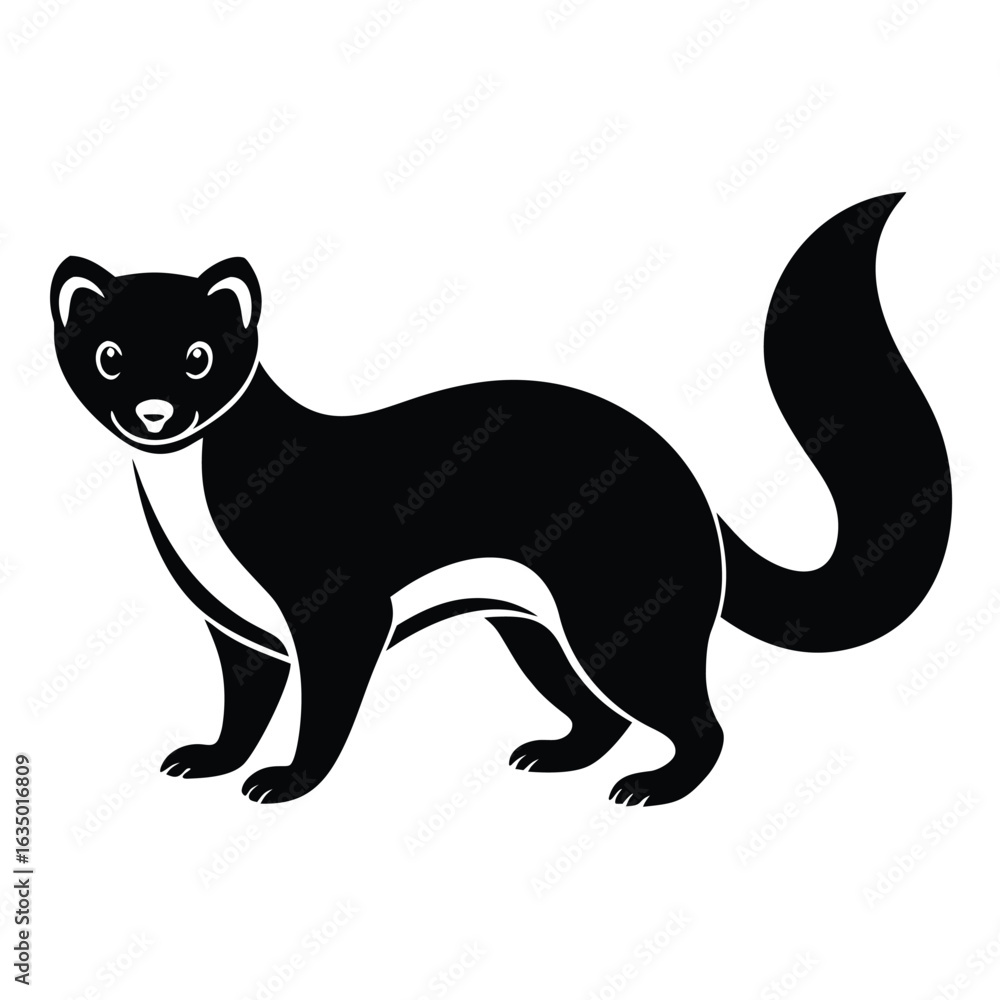 Fototapeta premium marten vector icon