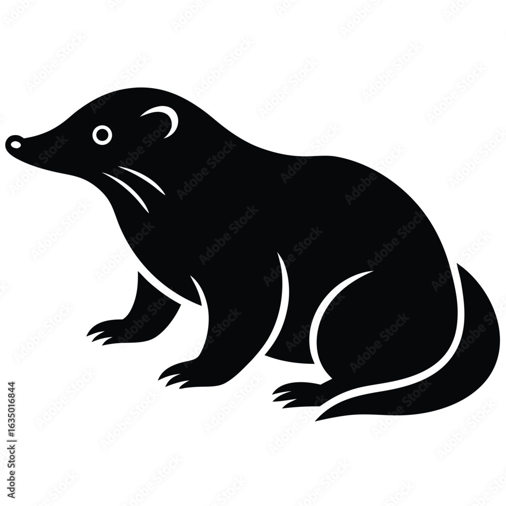 Obraz premium mole vector icon