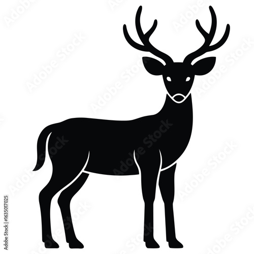 mule deer vector icon