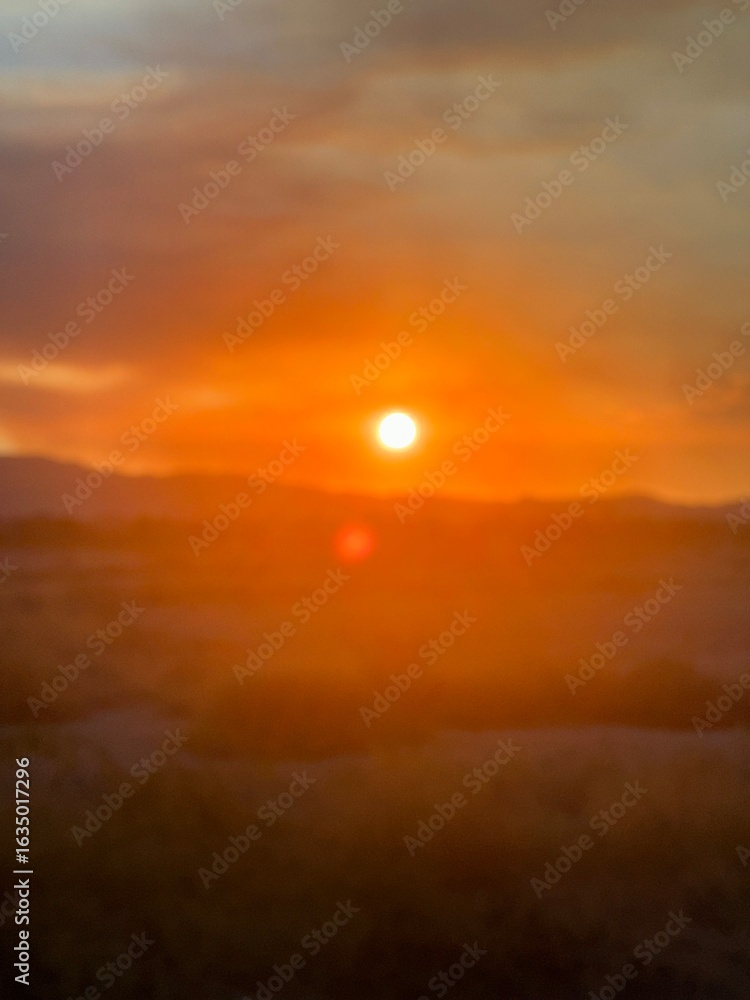 Fototapeta premium Early sunset, light and beautiful night