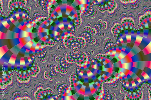 abstract colorful background. Fractal pattern B. Geometric mosaic. Textured, shiny, ornamemental ...