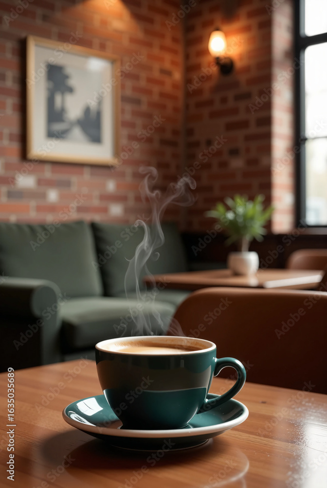 Fototapeta premium Cup of coffee on the table
