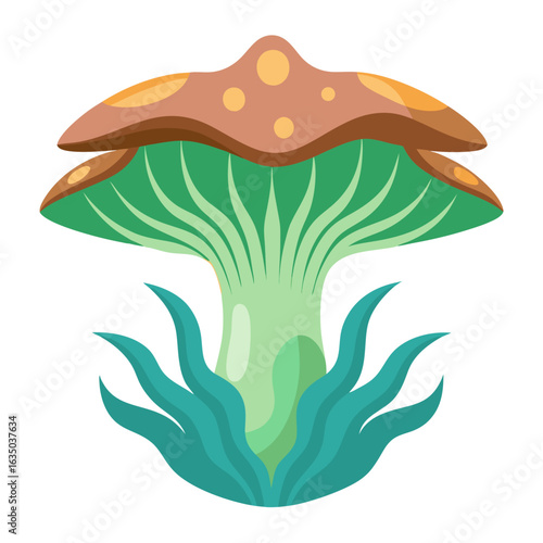 vector illustration of mushroom