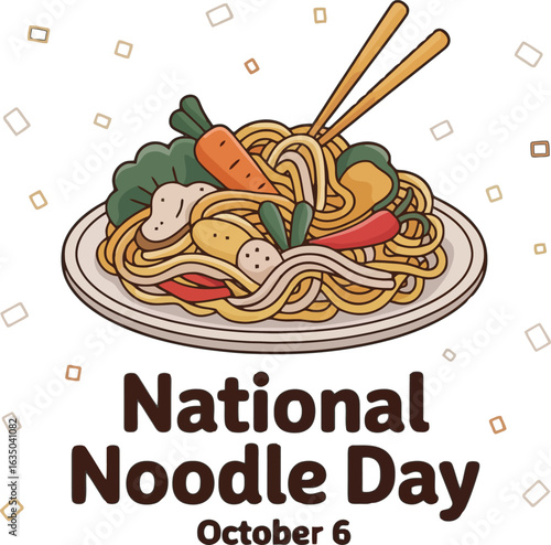 Celebrate National Noodle Day with a Delicious Plate of Noodles and Vegetables