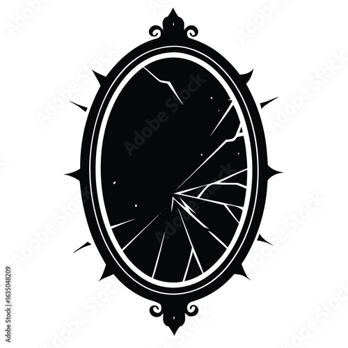 broken haunted mirror