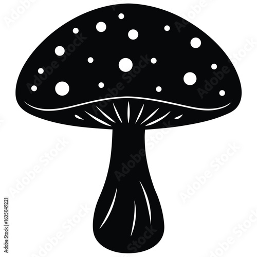 giant mushroom with glowing spores