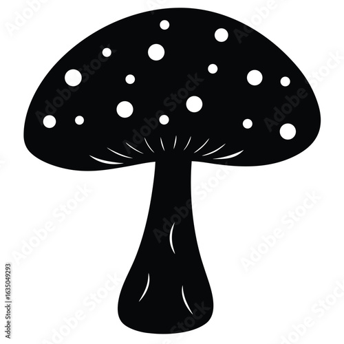 giant mushroom with glowing spores