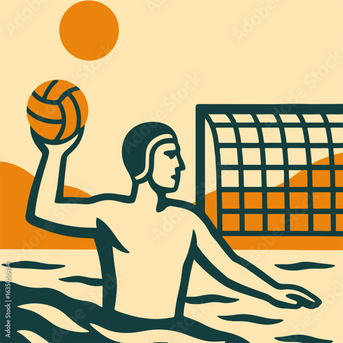 illustration water polo vector minimalism
Vector illustration minimalism