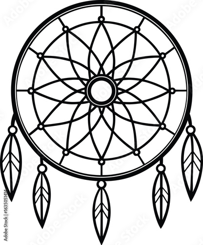 Dreamcatcher Thin Line Style