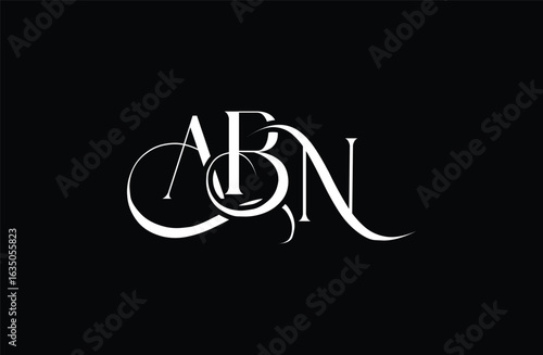 Photos Initial ABN letter logo design