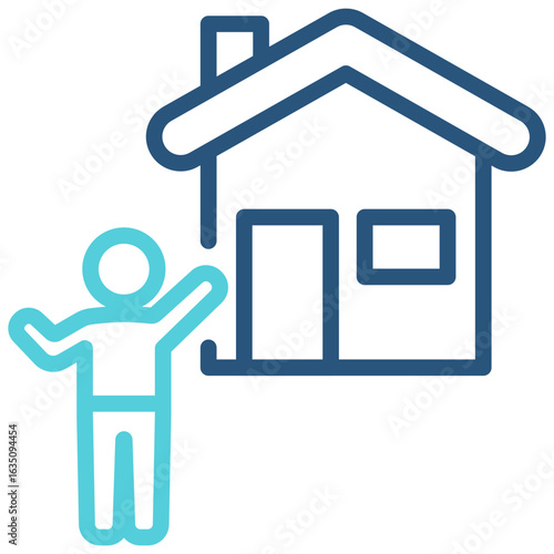 Homeowner  Outline Color Icon