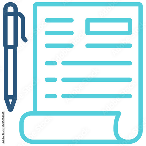 Terms  Outline Color Icon