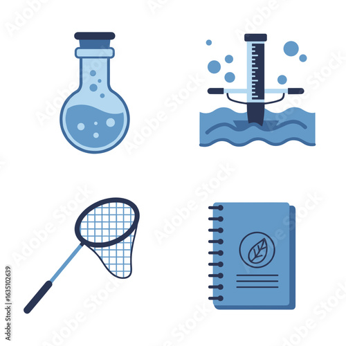 Water Testing Icons