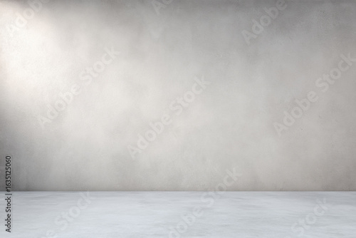 Minimal Concrete Studio Background in Neutral Gray. Seamless neutral gray concrete wall texture ideal for studio photography, product presentations, and digital backdrops. Smooth surface with soft sha