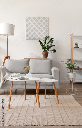 Interior of light living ro...