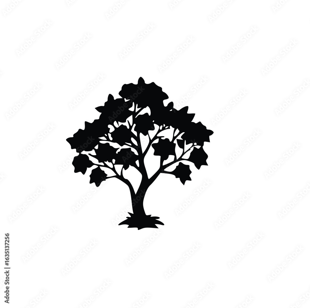 Fototapeta premium tree silhouette vector