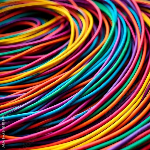 Colorful Computer Electrical Cable and Wire, Data Transfer Network