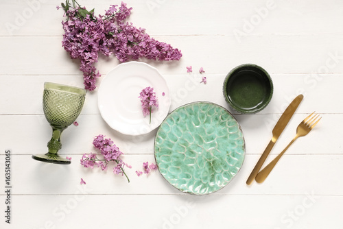 Beautiful table setting wit...
