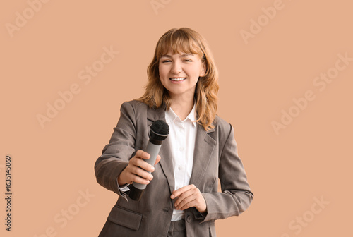 Beautiful young happy femal...