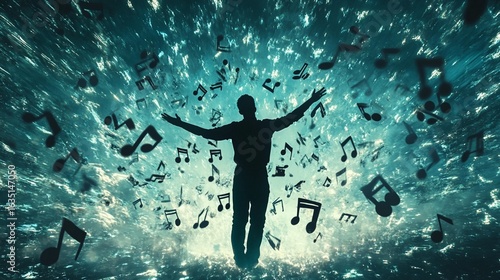 Wallpaper Mural Embrace the Music: A Sensory Journey Torontodigital.ca