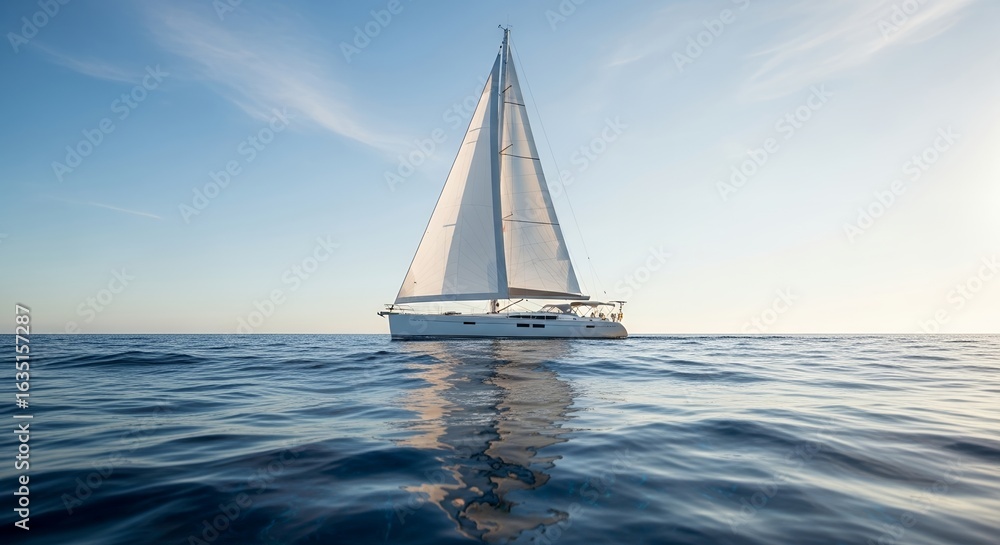 Obraz premium Luxury Yacht Sailing Experience Unforgettable Ocean Voyages