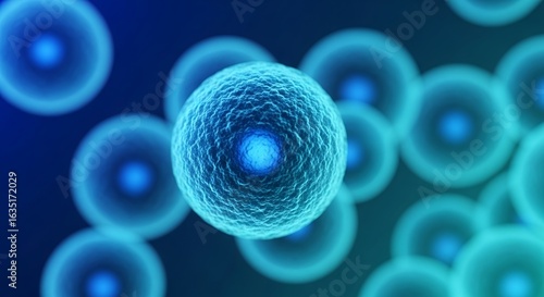 Microscopic Cell Structure Biology and Medical Research