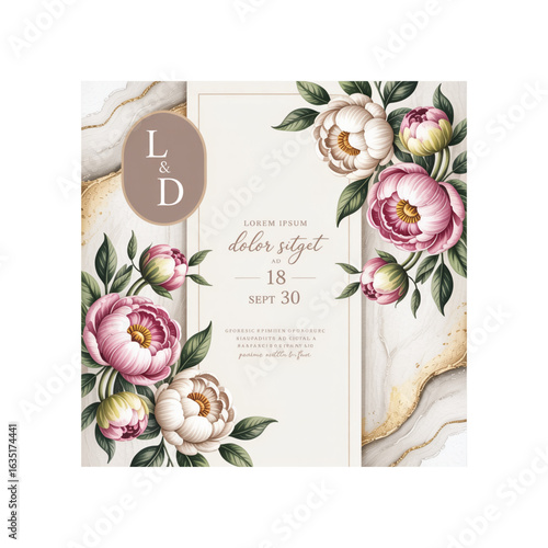 A beautiful  invitation card template